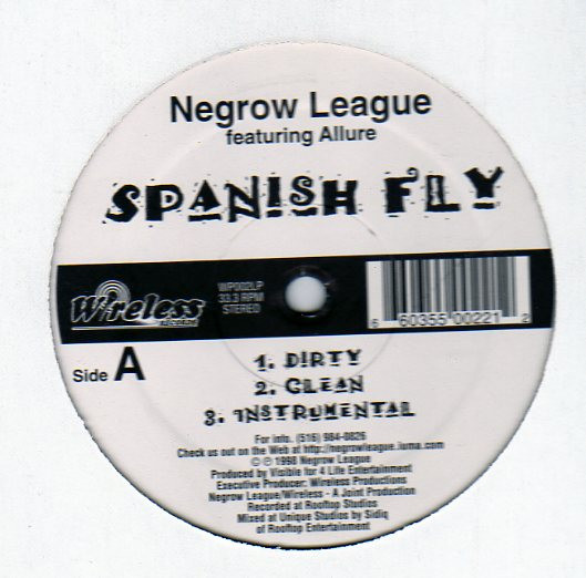 Negrow League Featuring Allure – Spanish Fly (1998, Vinyl