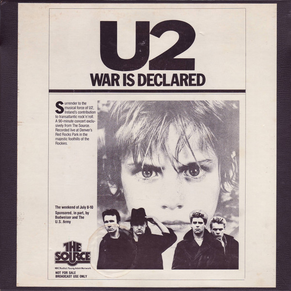 U2 – War Is Declared - The U2 Concert (1983, Vinyl) - Discogs