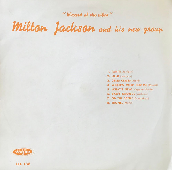ladda ner album Milton Jackson And His New Group - Wizard Of The Vibes