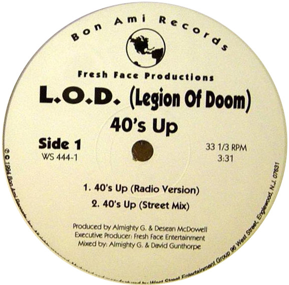 L.O.D. (Legion Of Doom) – 40's Up / I Found My Baby (1994, Vinyl