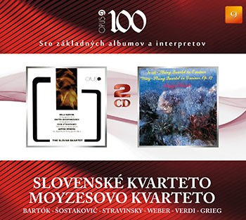 baixar álbum Slovenské Kvarteto, Moyzesovo Kvarteto, Bartók, Šostakovič, Stravinsky, Webern, Verdi, Grieg - Slovenské kvarteto Moyzesovo Kvarteto
