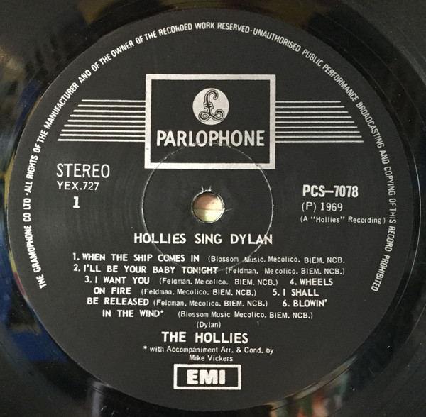 The Hollies - Hollies Sing Dylan | Releases | Discogs