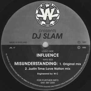 DJ Slam - Influence / Misunderstanding album cover