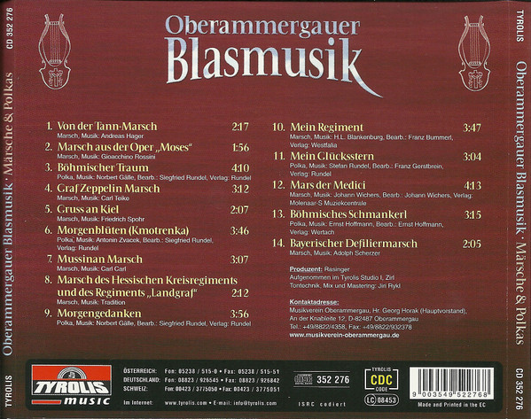 Album herunterladen Oberammergauer Blasmusik - Märsche Polkas