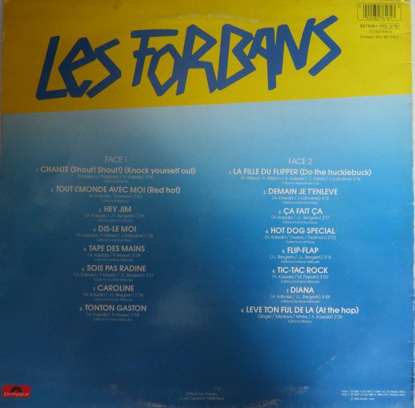 lataa albumi Les Forbans - Succès 16 Titres Originaux