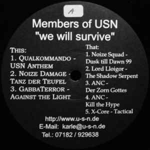 Members Of USN - We Will Survive album cover