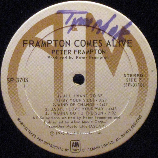 Peter Frampton - Frampton Comes Alive | A&M Records (SP-3703) - 5