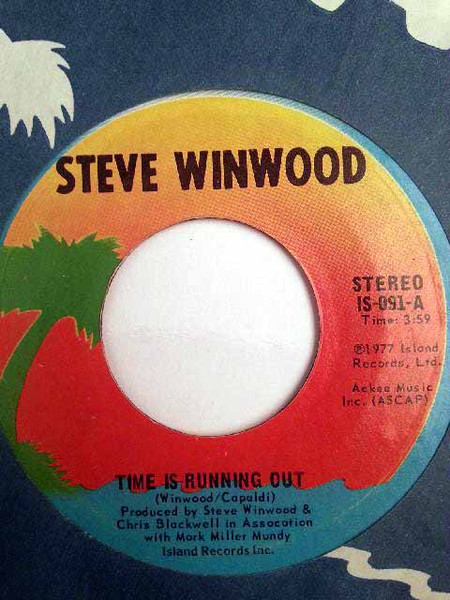 Steve Winwood – Time Is Running Out (1977, Vinyl) - Discogs