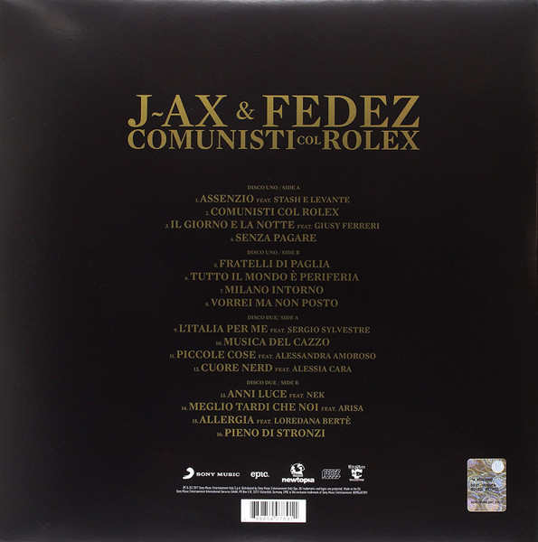 J Ax Fedez Comunisti Col Rolex 2017 Vinyl Discogs