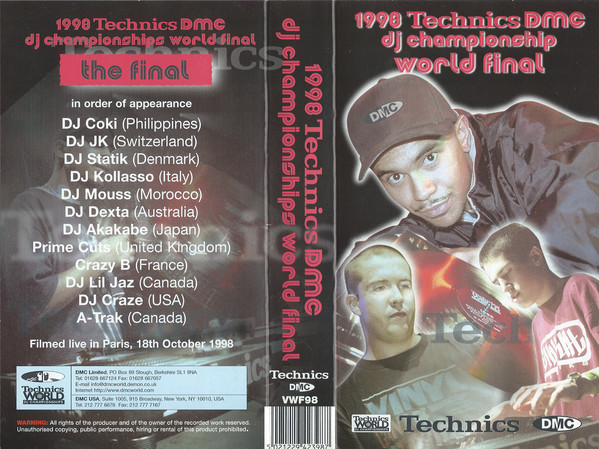 1998 Technics DMC DJ Championships World Final (1998, VHS) - Discogs