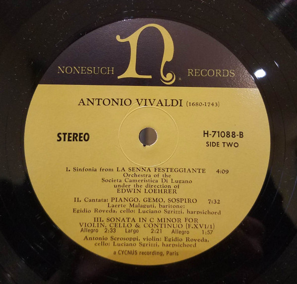 lataa albumi Antonio Vivaldi - Cantatas Sonatas Sinfonia