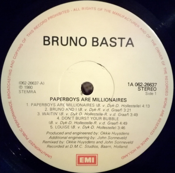 last ned album Bruno Basta! - Paperboys Are Millionaires
