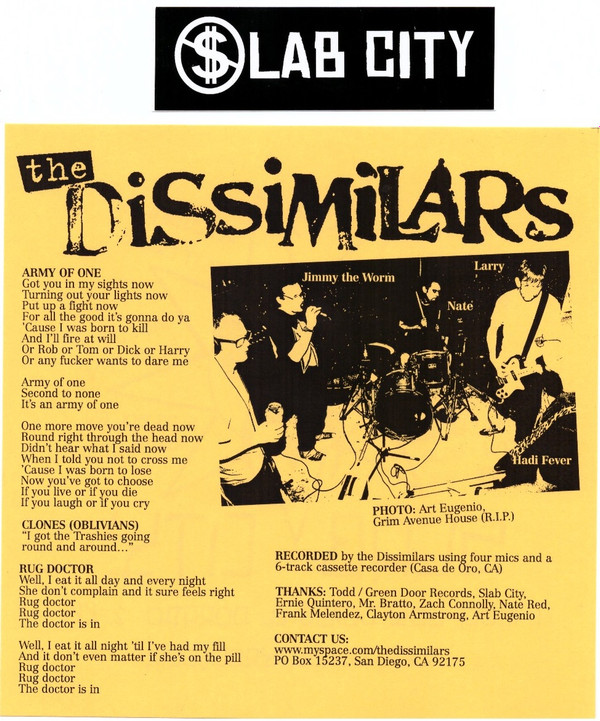 descargar álbum The Dissimilars, Slab City - Split EP