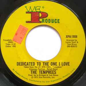 The Temprees - Dedicated To The One I Love / I Love You, You Love Me album cover