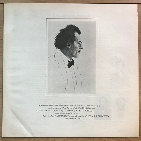 baixar álbum Gustav Mahler, The New York Philharmonic Orchestra, Leonard Bernstein - Symphony No 4 In G Major