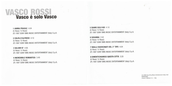 lataa albumi Vasco Rossi - Vasco E Solo Vasco