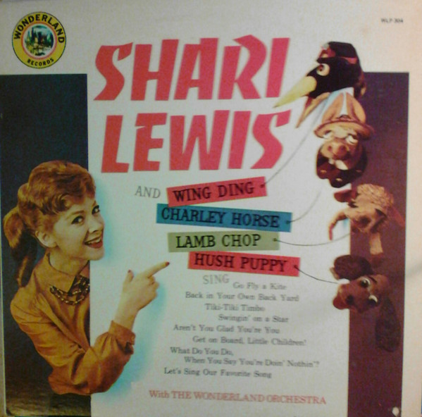 1962 SHARI LEWIS with Wing Ding, Charley Horse, Lamb Chop and Hush Puppy