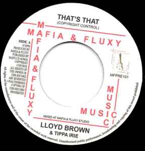 Lloyd Brown - That's That album cover