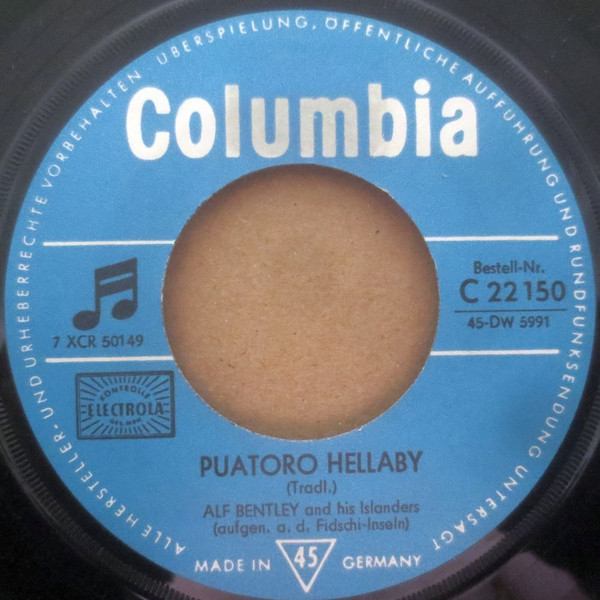 télécharger l'album Alf Bentley And His Islanders - Puatoro Hellaby Julu Jullullu