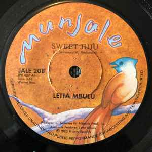 Letta Mbulu – Sweet Juju / Down By The River (1983, Vinyl) - Discogs