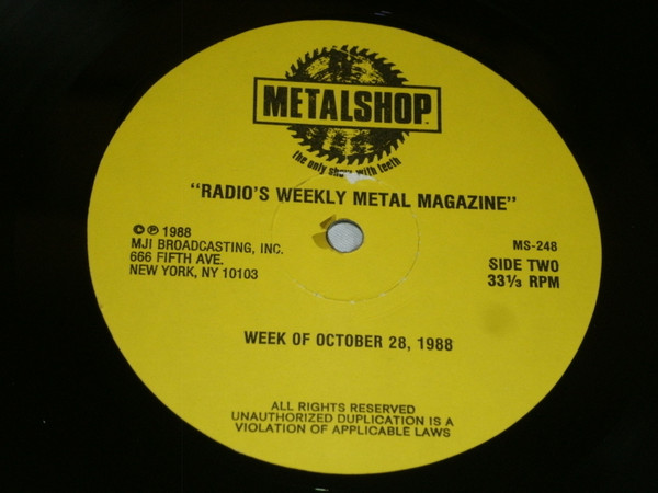 baixar álbum Various - Metalshop Radios Weekly Metal Magazine Week Of October 28 1988