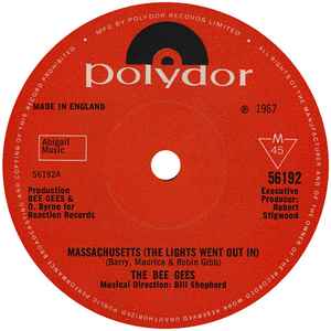 Bee Gees - Massachusetts (The Lights Went Out In) album cover