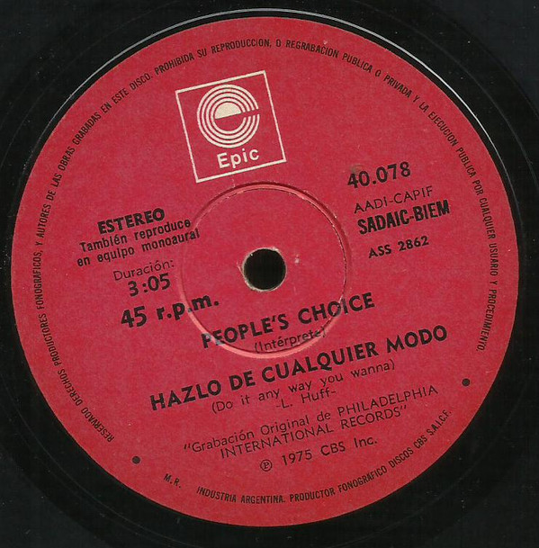 ladda ner album People's Choice - Hazlo de Cualquier Mododo It Anyway You Wanna
