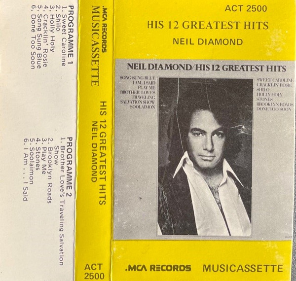 Neil Diamond – His 12 Greatest Hits (Cassette) - Discogs