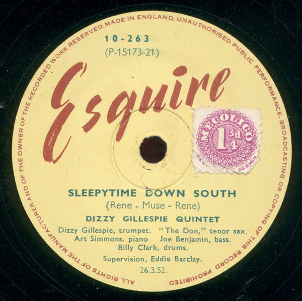 lataa albumi Dizzy Gillespie Quintet - Sleepytime Down South One More Blues