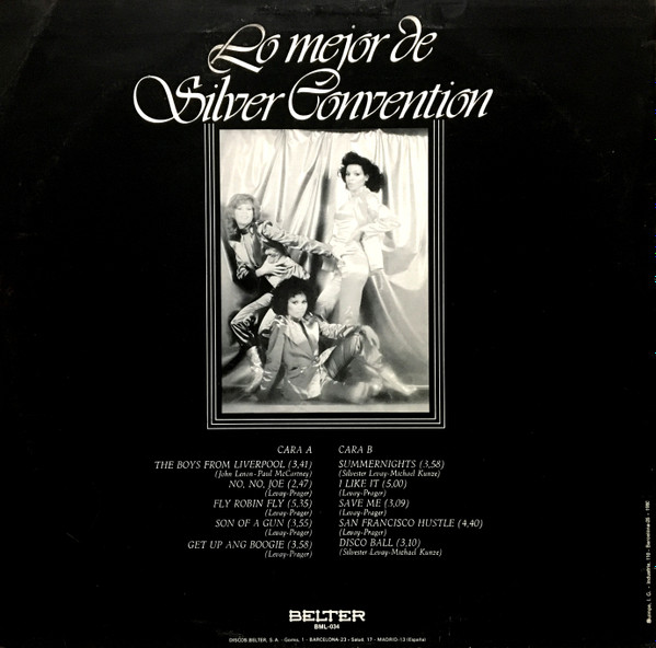 ladda ner album Silver Convention - Lo Mejor De Silver Convention
