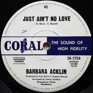 Barbara Acklin – Just Ain't No Love (1969, Vinyl) - Discogs