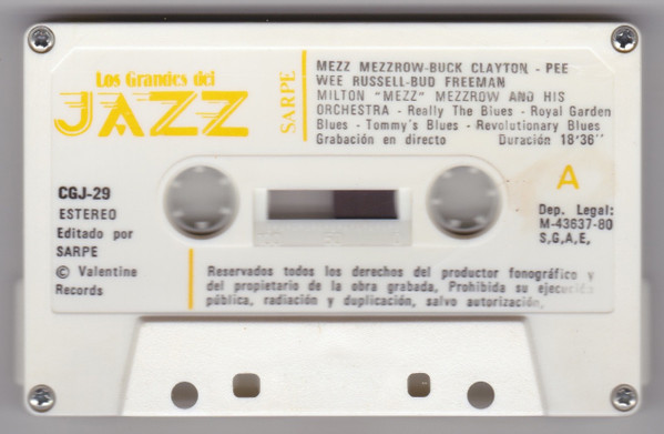 descargar álbum Mezz Mezzrow Buck Clayton Pee Wee Russell Bud Freeman - Los Grandes Del Jazz 29