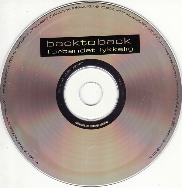 télécharger l'album Back To Back - Forbandet Lykkelig