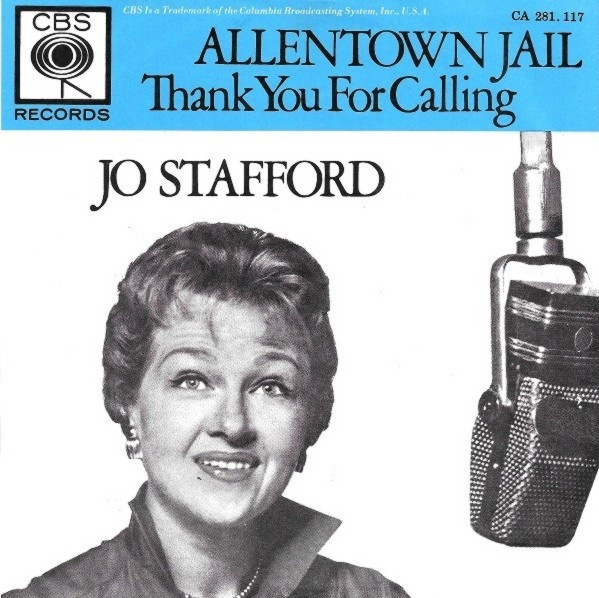 Jo Stafford - Allentown Jail / Thank You For Calling | Releases