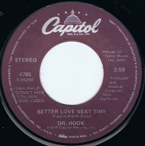 Dr. Hook – Better Love Next Time (1979, Winchester Pressing, Vinyl