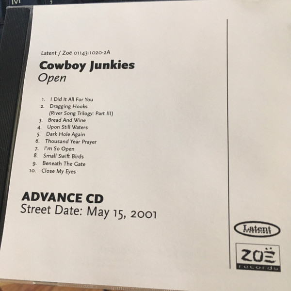 Cowboy Junkies - Open | Releases | Discogs