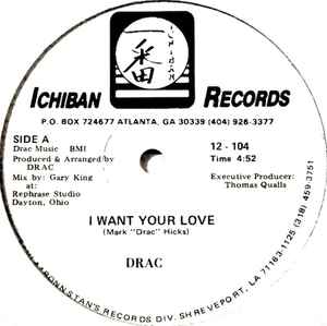 Drac - I Want Your Love album cover