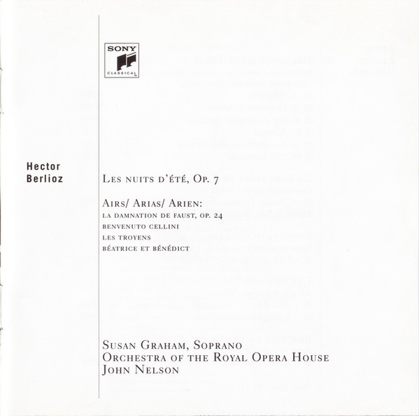 baixar álbum Susan Graham , Berlioz, Orchestra Of The Royal Opera House, John Nelson - Les Nuits DÉté