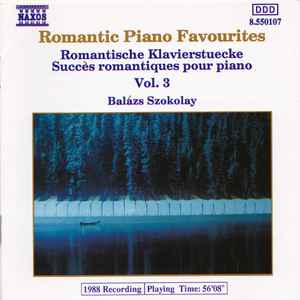 Balázs Szokolay - Romantic Piano Favourites Vol. 3 album cover