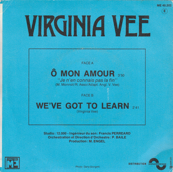 lataa albumi Virginia Vee - Ô Mon Amour Weve Got To Learn