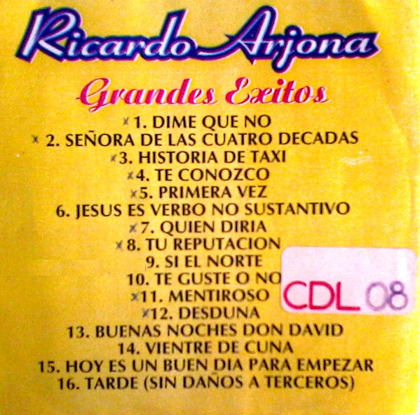  Ricardo Arjona – Grandes Éxitos ( , CDr)