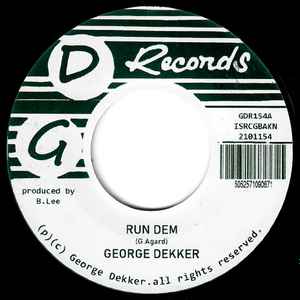 George Dekker – Run Dem / Foey Man (2021, Vinyl) - Discogs