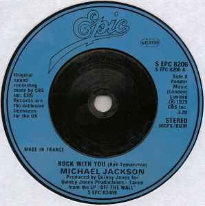 Michael Jackson – Rock With You (1979, Blue Injection Moulded