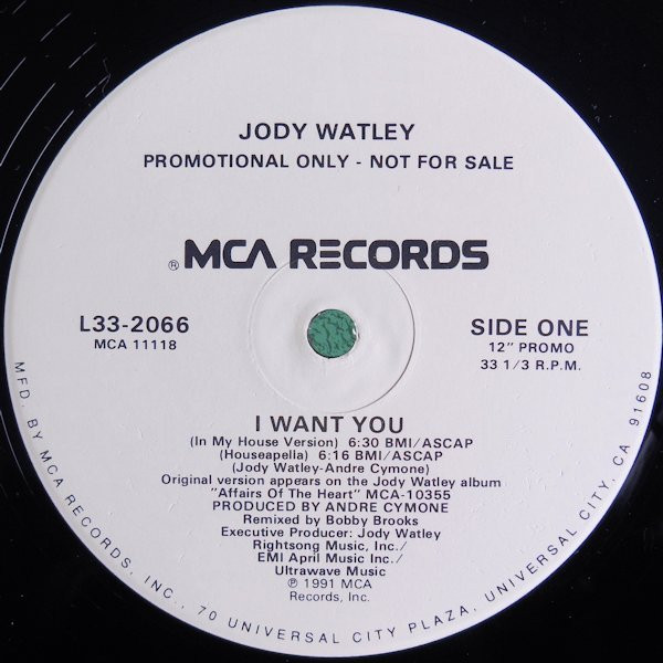 Jody Watley – I Want You (1991, Vinyl) - Discogs