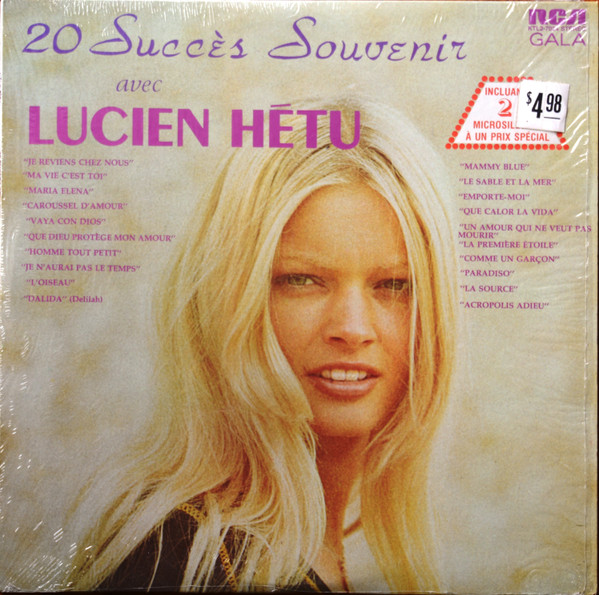 Album herunterladen Lucien Hétu - 20 Succès Souvenir