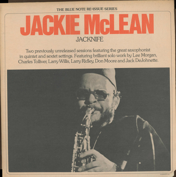 Jackie McLean – Jacknife (1975, Vinyl) - Discogs