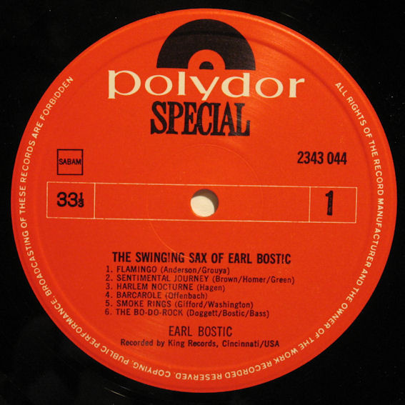 lataa albumi Earl Bostic - The Swinging Sax Of Earl Bostic