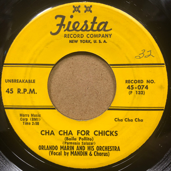 Orlando Marin And His Orchestra Cha Cha For Chicks Lucky Cha