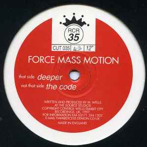 Force Mass Motion - Deeper / The Code album cover