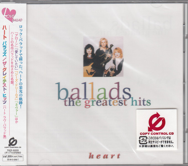 Heart – Ballads The Greatest Hits (1996, CD) - Discogs